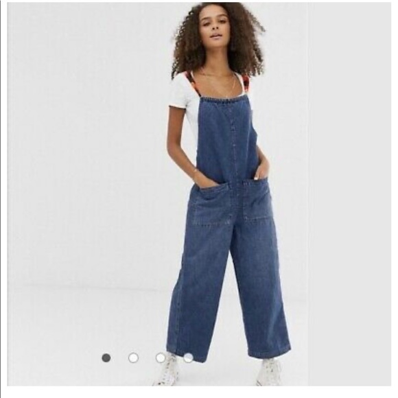 FREE PEOPLE JOYRIDE CROPPED DENIM JUMPSUIT - Picture 4 of 12